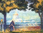 Henri Edmond Cross The Church of Santa Maria degli Angeli near Assisi oil painting picture wholesale